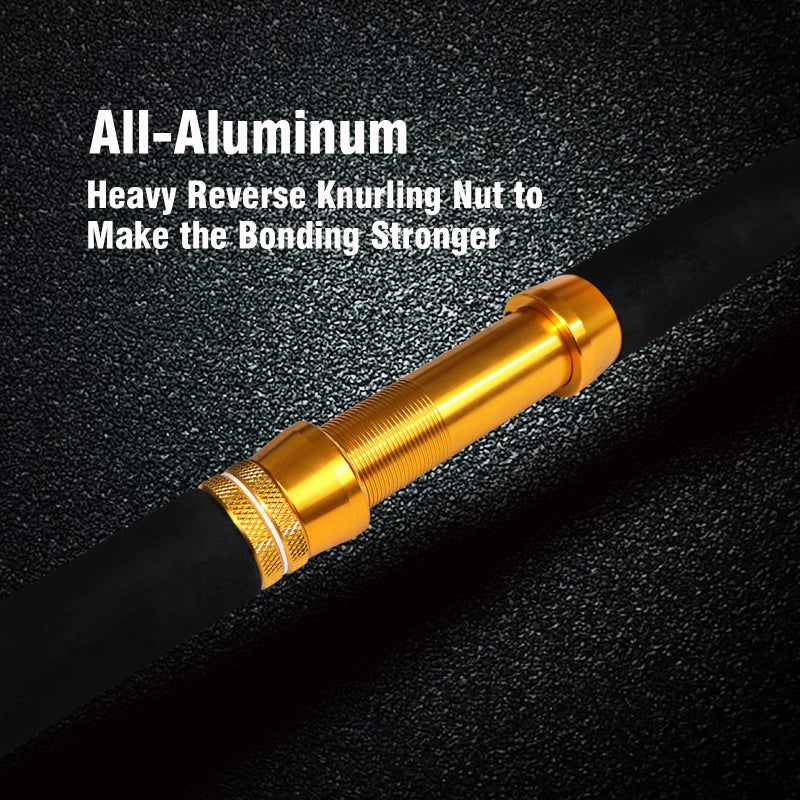 Fiblink 2 Piece Saltwater Trolling Rod Heavy Fishing Roller Rod Big Game Conventional Boat Fishing Pole with Roller Guides (30-50lb,6'6") - Image 3